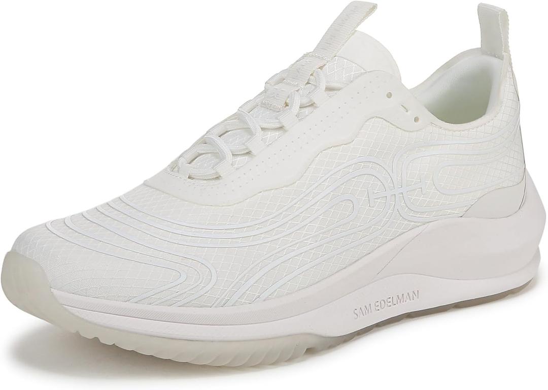 Sam Edelman Women's Miles Lace Up Performance Sneakers, 6, White