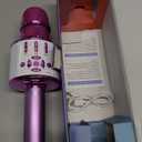 Amazmic Toys for Girls, Kids Karaoke Microphone Toddler Microphone for Kids with Lights, for Girls, Birthday New Year Party Boys Toy Age 3 4 5 6 7 8+(Light Purple)