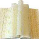 150 Gold Floral &Leave Printed Wax Paper, Food Picnic Paper, Greaseproof Paper, Waterproof Dry Hamburger Liners Wrapping Tissue for Plastic Food Basket (Gold)