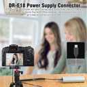 DR-E18 DC Coupler USB C Cable Replace ACK-E18 AC Power Adapter LP-E17 Dummy Battery Compatible with Canon EOS R50 R100 R8 R10 RP 77D 800D, Rebel T7i T6i, EOS M3, M5, M6V