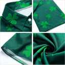 St Patricks Day Shirt Men St. Patrick's Day Hawaiian Shirt for Men St Patricks Day Accessories (Green)