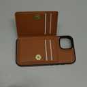 Folosu for iPhone 11 Wallet Case with Card Holder, Leather 4 Card Slots Case, 360°Rotation Ring Holder Kickstand, RFID Blocking Double Magnetic Clasp Protective Durable Cover 6.1 Inch Brown