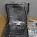 Furnulem Nightstand with 3 Drawers and 2-Tier Shelf, Fabric Small Dresser Organizer Vertical Storage Tower for Bedroom, Closet, Hallway, Nursery, End Table Side Furniture, Sturdy Steel Frame, Wood Top (Rustic Brown)