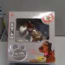 Hungry Dog Piggy Bank, Cute Dogs Steals Coins Like Magic Coin Munching Toy Money Box Birthday Gift for Kids (Brown)