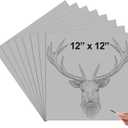 Yeaqee 2 Pcs 12 x 12 Inch Linoleum Block for Printmaking Rubber Carving Block Soft Linocut Blocks Large Linoleum Sheet Lino Plates for Engraving Art Project Artist Studio Supplies DIY Crafts, Gray