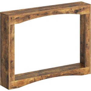 YATINEY Narrow Console Table, 5.9'' Thin Entryway Table, Behind Couch Table for Small Spaces, Small Farmhouse Hallway Table, for Living Room, Hallway, Foyer, Rustic Brown CT19RR, 39.3''L x 5.9''W x 29.5''H