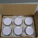 6 oz 6 Pack Hexagon Glass Honey Jars, Glass Jars with White Lids,Silver Bee Pendants,Wooden Honey Sticks,Small Tags,1.5m Jute Twine -Clear Hexagon Jars for Honey,Jams, Liquid