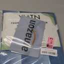 No Hook Moonlight Blue Shower Curtain with Snap in Fabric Liner Set - Hotel Style with See Through Mesh Top Window, Modern Geometric Waterdrop Design,Waterproof and Washable, 71x74 INCH