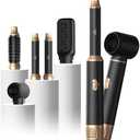 UKliss 5 in 1 Hair Styler & Blow Dryer Brush, Upgraded Detachable Hair Dryer Brush with Negative Ion, Air Curling Wrap for Drying, Curling, Straightening & Volumizing, Styling Tools for All Hair Types