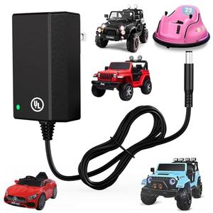 UL Certified 12V Battery Charger for Ride On Toys, 12V Ride On Replacement Charger, 12V Charger for Kids Ride On Car, Universal 12 Volt for Kidzone Bumper Car, Power Wheels, Flybar (Compact & Safe)