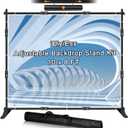 iElyiEsy Backdrop Banner Stand, 10x8FT Heavy Duty Adjustable Step and Repeat Stand with Carrying Bag for Parties Photo Booth Trade Show