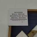 Wood Mountain Wall Art With Metal Hooks, 1 ct 24X10 