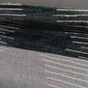 Rugshop Bohemian Stripe Stain Resistant High Traffic Living Room Kitchen Bedroom Dining Home Office Area Rug 2' x 7' Teal