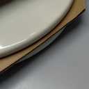 Bemis 500EC Durable Wood Toilet Seat with Easy Clean Hinges, Made in USA, Round, Bone