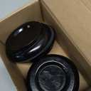 Eison Piano Caster Cups for Upright Piano Wooden Piano Caster Piano Leg Floor Protectors with Non-Slip & Anti-Noise Foam Hardwood Floor Protectors, Set of 4, Black