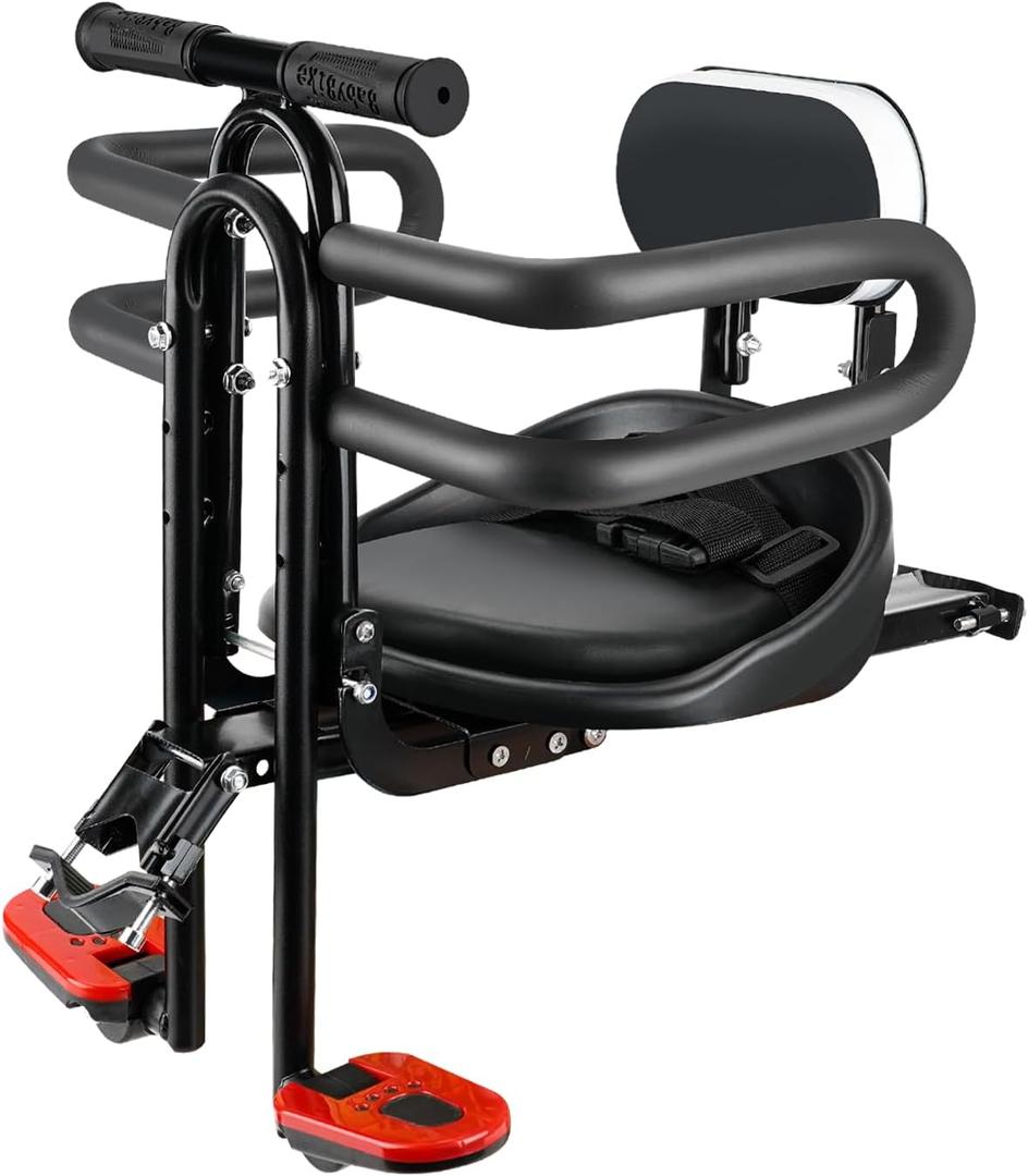 YouTeMei Kids Bike seat, Kids Front Mounted Bike Seat for Adult Bike