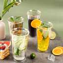 Freshmage 16oz Double Walled Insulated Tumblers (4 Pack), Tumbler Cups Keep Drinks Cold & Hot, Crystal Clear Reusable Plastic Cups, BPA-Free Plastic Drinking Glasses, Dishwasher Safe