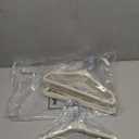 Weysat 24 Pcs Dog Clothes Hangers 11'' Non-Slip & 360 Swivel Velvet Small Pet Beige Hangers for Cats/Dogs with Rustproof Metal Hooks, Space-Saving for Home Storage & Grooming Salons Minimalism