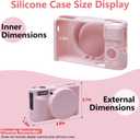 2 x Cover Case for Canon Powershot SX740/SX730 HS Digital Camera Off White