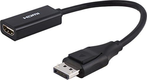 PHILIPS DisplayPort to HDMI Adapter, Unidirectional, Works with Laptops, Tablets, Full HD 1080p, 4K Ultra HD, Mac and PC Compatible, Compact Design, Portable, Black, SWV9200G/27