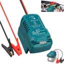 Battery Jump Starter Adapter for Makita 18V, Automotive Car Battery Booster Jumper Cables with Adapter Power for Car Jump Starting Using Tool (No Battery)
