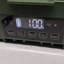 Cordless Electric Lunch Box for Adults  Battery-Powered Heated Lunch Box with 1.2L Stainless Steel Container, Timer Function, and Leak-Proof Food Warmer for Work, Travel & Office (Green)