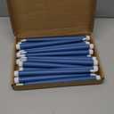 Macarrie 24 Packs Flameless Taper Candles Battery Operated Fake 11 Inch Long Candlelight LED Flameless Candlesticks Flickering Tapered for Spring Summer Wedding(Blue)