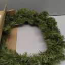 JOYIN 24'' Pre-Lit Christmas Wreath with Warm Lights, Large Lighted Christmas Wreaths for Front Door, Windows, Living Room, Xmas Indoor & Outdoor Holiday Decorations, Battery Operated