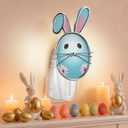 Hohean Easter Wall Fragrance Plug in with Night Light, Compatible with Bath & Body Works Wallflowers Refills, Cute Easter Egg Bunny, Essential Oil Diffuser with Nightlight for Home, Office