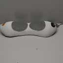 3 in 1 Back Massager, Electric Lumbar Support Pillow Heat Vibration Massage Lower Back Spine Decompression Device, Light Gray