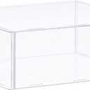 MECCANIXITY Acrylic Display Case Plastic Box Clear Assemble Dustproof Showcase 12.2x12.2x4.1 Inch for Collectibles Items