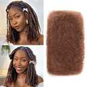 Afro Kinkys Bulk Human Hair -16 Inch 50g 4c Kinky Curly Bundles Human Braiding Hair For Mini Twist/Dreadlocks Extensions/Braids/Locs (#4, 16 Inch(Pack of 1))