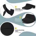 Zando Womens Visor Hats for Women Adjustable Beach Sun Visors for Women Sports Outdoor Unisex Golf Tennis Visor for Men (One Size)