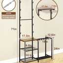 Gun Rack, Indoor Gun Racks for Wall Mount, Rifle Rack and Shotgun Floor Stand with Pistol Holder, Wall Gun Rack Stand Holds up 10 Guns Storage, Hunting Gun Display Shelf for Garage Shop