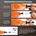 HARDELL Mini Cordless Rotary Tool, 5-Speed and USB Charging with storage case, Multi-Purpose 3.7V Power Rotary Tool for Sanding, Polishing, Drilling, Etching, Engraving, DIY Crafts