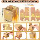 Tenceur 30 Pcs Graduation Cap Gift Box 2026 Graduation Party Cardboard Favors Candy Treat Box Grad Centerpieces with Tassel for High School College Congrats Party Decoration(Brown and Gold)