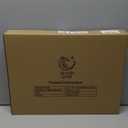 12"x16" Clear Acrylic Serving Tray with Golden Handles, Sturdy Huge Capacity Acrylic Tray for Coffee, Juice, Kitchen and Desk Organizer, Storage Tray (12"x16")