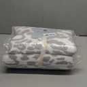 MH MYLUNE HOME Ultra Soft Leopard Throw Blanket (50x60 inches) Microfiber Blanket Plush Warm Reversible Cheetah Blanket Snow Leopard Pattern Throw for Couch Bed Sofa - White Gray, 50"x60"