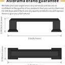 Asidrama 5 Pack 3 Inch(76mm) Matte Black Kitchen Cabinet Handles Cabinet Pulls Kitchen Cabinet Hardware for Cupboard Drawer Pulls
