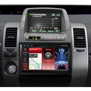 Android Car Stereo for Toyota Prius 2004 2005 2006 2007 2008 2009 with Wireless Carplay Android Auto, 9" Touch Screen Head Unit Radio for Toyota Prius with GPS, Bluetooth, Hi-Fi, FM, SWC, MIC + Camera