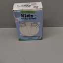 GoKEDA 18oz Kids Water Bottle, 2 Pack Insulated Bottles with Stickers, 18/8 Stainless Steel Vacuum Leak Proof Straw Cup for School, Gifts for Girls(Pink, Purple)