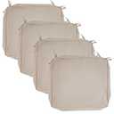 JMGBird Outdoor Patio Cushion Covers Set of 4 Chair Seat Washable Covers Water Resistant Slip Replacement Furniture Cushion Pillow Seat Cover for Couch Garden Sofa Indoor with Zipper 24x22x4
