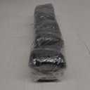 Amazon Basics 10 Pairs Impact Protection Gloves with Touch Screen Friendly 15G Sandy Nitrile Palm, Black, Size Large, 10 Count