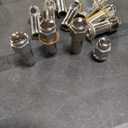 Mag Lug Nut 12x1.5 Flat Top 1.0" Long Shank, Zinc Washer
