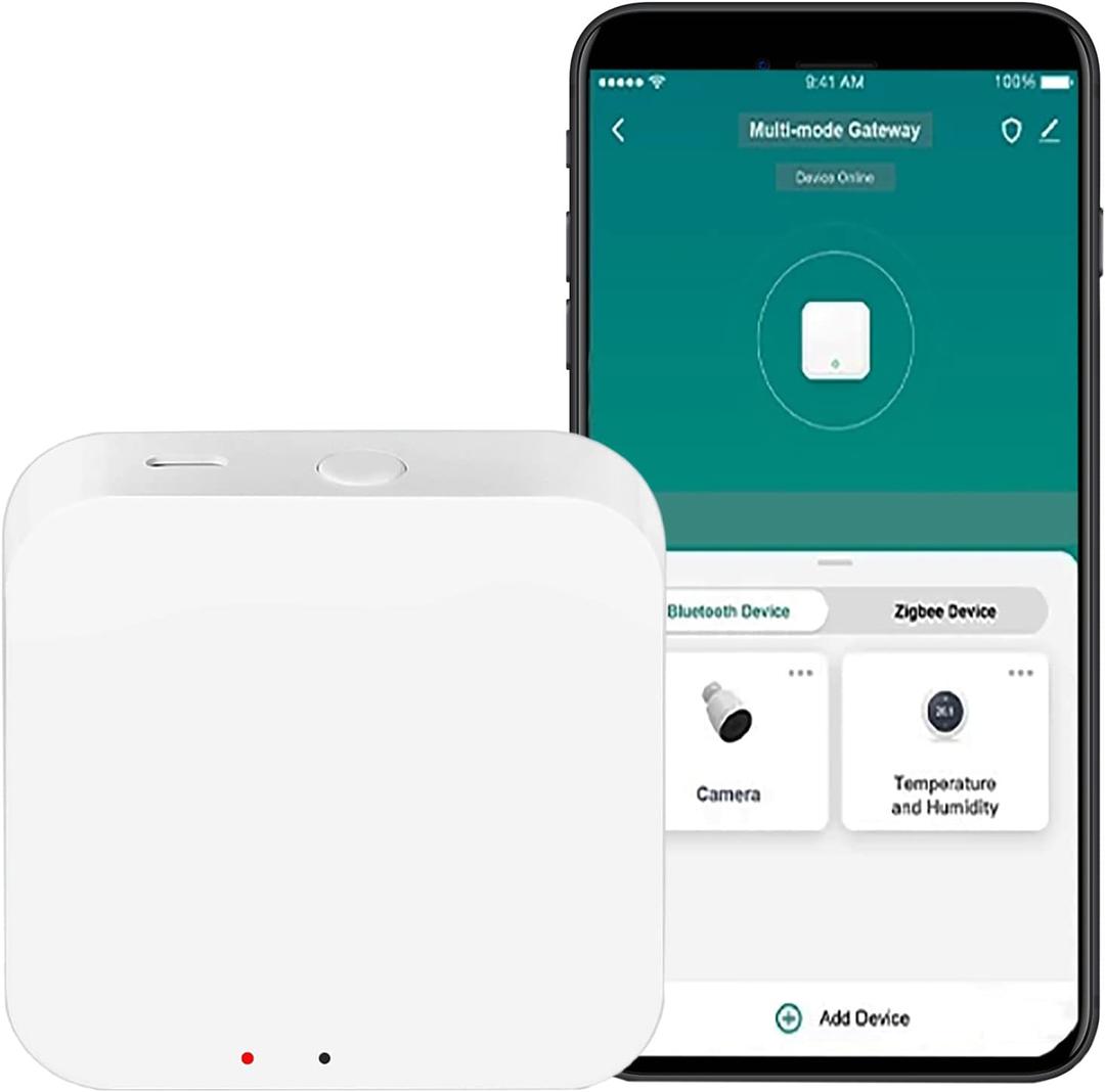 ZigBee Bluetooth Smart Hub Gateway: Smart Multi-mode Gateway ZigBee 3.0 WiFi Bluetooth Mesh Hub Work with Tuya Smart App, Voice Control via Alexa Google Home