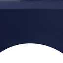 Hezuzo 4Pack Spandex Table Cover for 4FT or 6ft or 9ft Table Universal Fitted Stretch Tablecloth for Party, Banquet, Wedding and Events-Navy