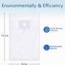 12 Pack 53292 Type Q/C Canister Vacuum Cleaner Bags Compatible with Kenmore 200/400/600/800 Series Vacuum Bags, Fit for Models 81214/81414/81714,/21814, BC2005/BC3005/81615/BC7005 (white)
