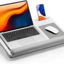 HUANUO Lap Desk - Fits up to 17 inches Laptop Desk, Built in Mouse Pad & Wrist Pad for Notebook, Laptop, Tablet, Laptop Stand with Tablet, Pen & Phone Holder, Marbling