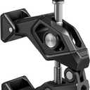 SMALLRIG Crab-Shaped Super Clamp with Swivel Tip & 1/4"-20 Expansion Holes, Max Clamping 50mm (2") for Camera Mounts, Tripod Accessories, Round Tube/Flat Surface, 5319