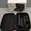 COOWPS for Nintendo Switch 2 Carrying Case 2025, with 4Pcs Thumb Grips, 20 Game Card Slots, Portable Full Protection All In One Travel Storage Case for Switch 2 Console Pro Controller Accessories (Dark Black)